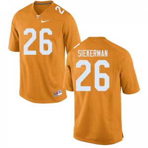 Men's UT #26 J.T. Siekerman Orange Player Jersey 810605-968