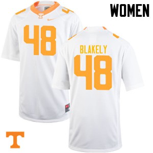 Womens UT #48 Ja'Quain Blakely White Football Jerseys 364027-904