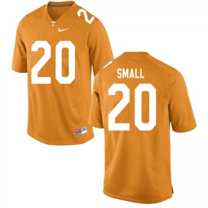 Mens Tennessee Volunteers #20 Jabari Small Orange Player Jersey 753821-972