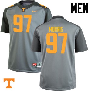 Men Tennessee #97 Jackson Morris Gray NCAA Jerseys 794824-632
