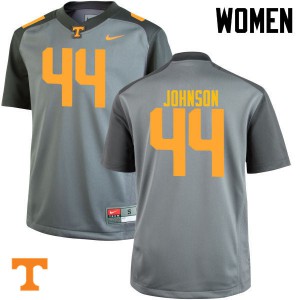Women Tennessee Vols #44 Jakob Johnson Gray Player Jerseys 320047-885