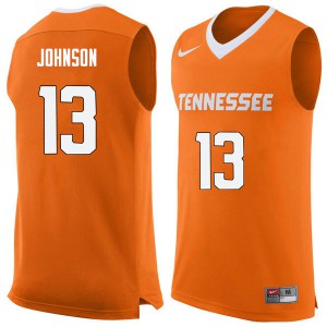 Men's Tennessee #13 Jalen Johnson Orange Stitch Jerseys 493821-624