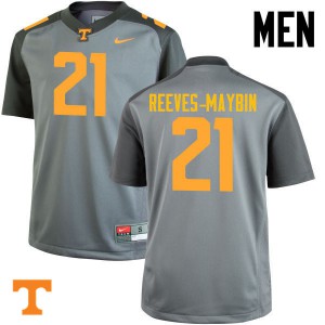 Men Tennessee #21 Jalen Reeves-Maybin Gray University Jerseys 632893-619