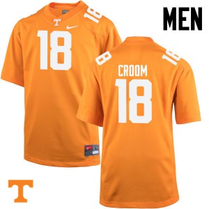 Men Tennessee Volunteers #18 Jason Croom Orange NCAA Jerseys 941619-692