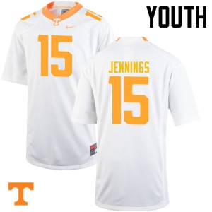 Youth Tennessee #15 Jauan Jennings White Embroidery Jersey 264880-998