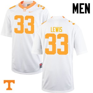Men's Tennessee #33 Jeremy Lewis White Alumni Jersey 876167-155
