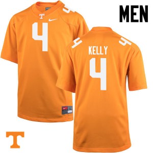 Men's Tennessee Volunteers #4 John Kelly Orange Embroidery Jerseys 614155-648