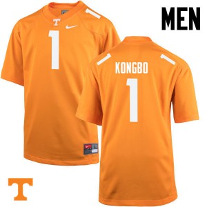Men's Tennessee Vols #1 Jonathan Kongbo Orange Stitch Jerseys 527328-651