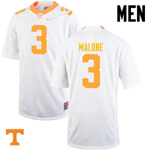 Men's Tennessee #3 Josh Malone White Player Jersey 623491-489