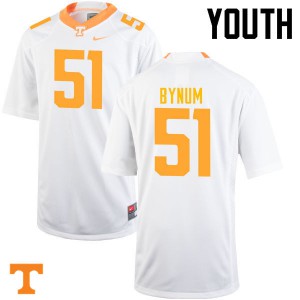 Youth Tennessee #51 Kenny Bynum White Player Jerseys 916179-926