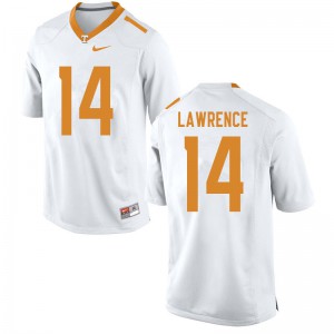 Mens Tennessee Volunteers #14 Key Lawrence White Official Jersey 423146-901
