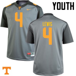 Youth Vols #4 LaTroy Lewis Gray Stitched Jersey 574732-849