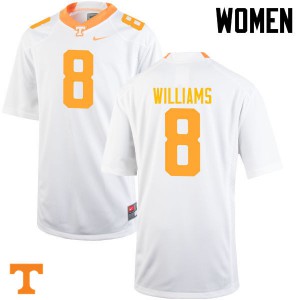 Womens Vols #8 Latrell Williams White Official Jersey 570687-361
