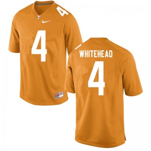 Men's Tennessee #4 Len'Neth Whitehead Orange Official Jerseys 548524-837