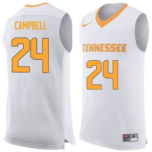 Men Tennessee Vols #24 Lucas Campbell White Player Jersey 606751-587