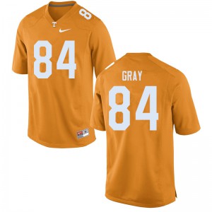 Mens Tennessee Volunteers #84 Maleik Gray Orange Football Jerseys 611468-744