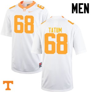 Men's UT #68 Marcus Tatum White Player Jersey 462334-814