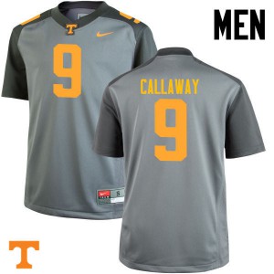 Men Tennessee #9 Marquez Callaway Gray College Jerseys 443256-899