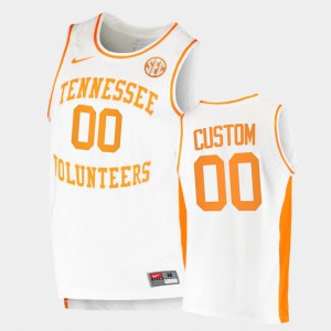 Mens Tennessee Vols #00 Custom White Basketball Jersey 513974-124