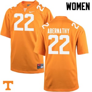 Women Tennessee Vols #22 Micah Abernathy Orange NCAA Jerseys 475356-139