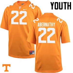 Youth Vols #22 Micah Abernathy Orange College Jerseys 447219-720
