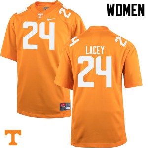 Womens Tennessee Volunteers #24 Michael Lacey Orange Stitched Jerseys 799561-148