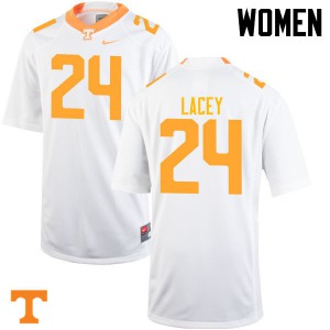 Women's Tennessee #24 Michael Lacey White Player Jerseys 825161-410