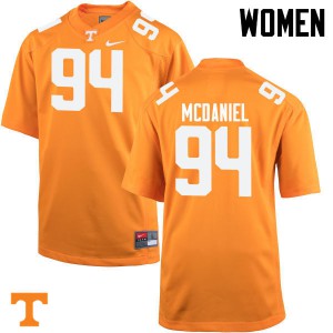 Womens Tennessee Vols #94 Mykelle McDaniel Orange Official Jerseys 979743-128