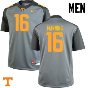Men Vols #16 Peyton Manning Gray Stitched Jerseys 764917-774