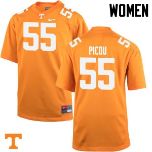 Women's Tennessee Vols #55 Quay Picou Orange Official Jersey 480731-811