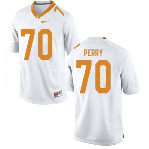 Men Tennessee #70 RJ Perry White Stitched Jerseys 484951-956