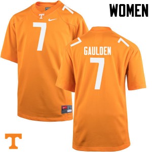 Womens Tennessee #7 Rashaan Gaulden Orange Stitched Jerseys 702308-814