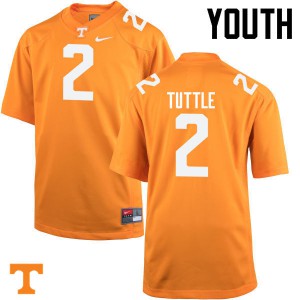 Youth Tennessee Volunteers #2 Shy Tuttle Orange Football Jerseys 456763-828