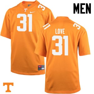 Men's UT #31 Stedman Love Orange University Jerseys 765052-742