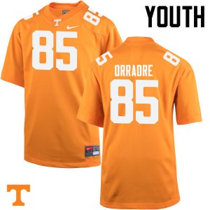 Youth Tennessee #85 Thomas Orradre Orange College Jerseys 587372-878