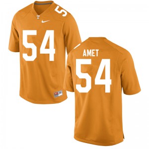 Mens Vols #54 Tim Amet Orange Stitched Jerseys 335680-415