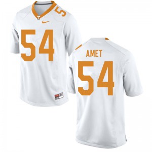 Mens Tennessee Vols #54 Tim Amet White Stitched Jerseys 679500-600