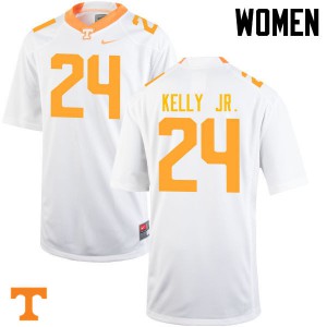 Womens UT #24 Todd Kelly Jr. White Football Jerseys 279810-510