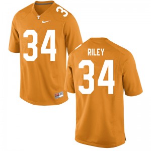Men's Tennessee #34 Trel Riley Orange College Jerseys 166730-491