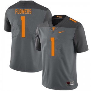 Mens Vols #1 Trevon Flowers Gray Embroidery Jersey 764476-535