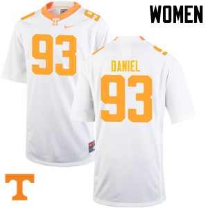 Women Tennessee Vols #93 Trevor Daniel White Player Jerseys 418182-122