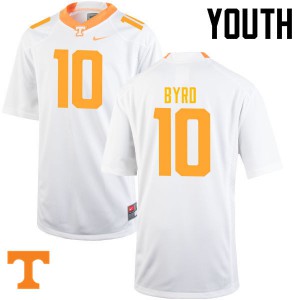 Youth Vols #10 Tyler Byrd White High School Jersey 896616-661