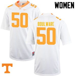Women Tennessee #50 Venzell Boulware White Player Jersey 913100-697