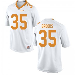 Men Tennessee #35 Will Brooks White University Jerseys 494910-217