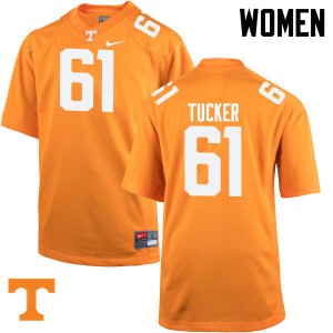 Womens UT #61 Willis Tucker Orange Football Jerseys 205796-276