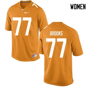 Women Tennessee Vols #77 Devante Brooks Orange Official Jerseys 371607-922