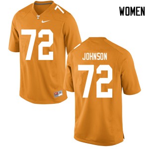 Womens Tennessee #72 Jahmir Johnson Orange Alumni Jerseys 300944-371