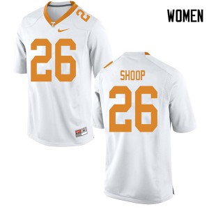 Women Tennessee #26 Jay Shoop White Alumni Jerseys 573128-987