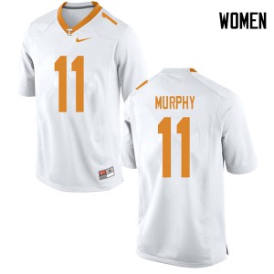 Womens Tennessee Volunteers #11 Jordan Murphy White Stitch Jersey 164598-977