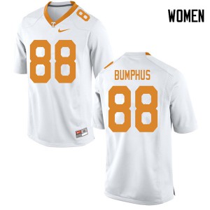 Women's Tennessee #88 LaTrell Bumphus White Football Jersey 271434-305